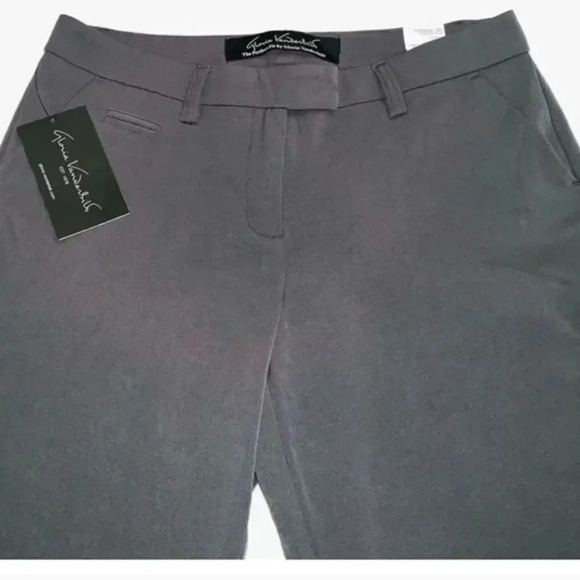 NWT GLORIA VANDERBILT Prudence Stretch Slacks Pants Grey Mountain Size 16 - Picture 3 of 7